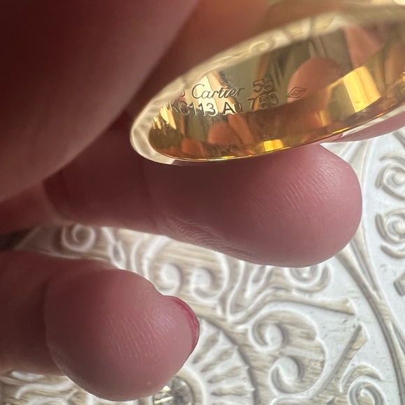 Cartier 18K Yellow GoldWide 11mm Large LOVE Ring size 58 (8.25) Box Cert EUC! - Picture 14 of 16